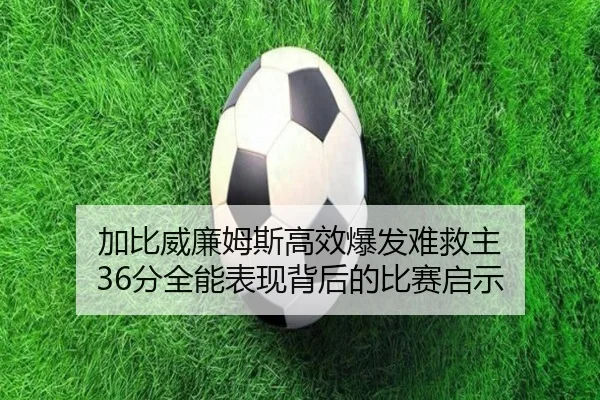 加比威廉姆斯高效爆发难救主 36分全能表现背后的比赛启示 - MILE